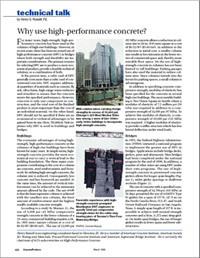 Why use high-performance concrete